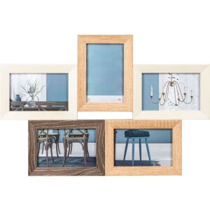 Fiorito wooden gallery frame 5 photos 10x15 cm