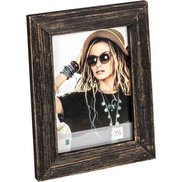 Lou wooden photo frame 15x20 cm black