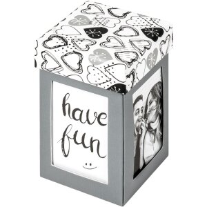 Photo gift box Surprise Explosion Box grey