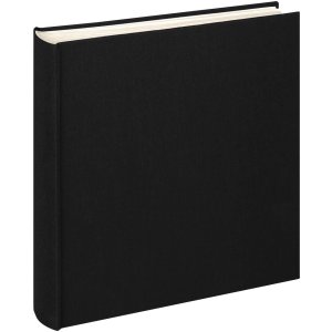 Walther Jumbo photo album Cloth black 30x30 cm 100 white...