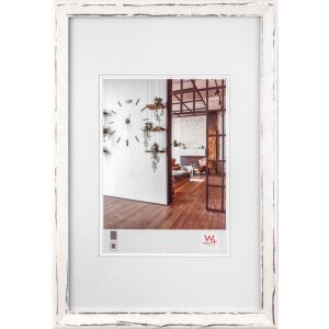 Metropolis wooden frame 20x30 cm white-silver