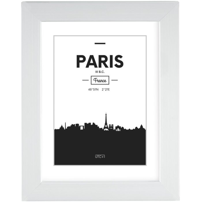 Plastic frame Paris 15x20 cm white