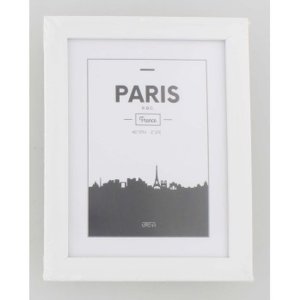 Plastic frame Paris 15x20 cm white