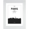 Plastic frame Paris 15x20 cm white