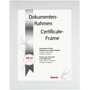 Plastic frame Paris 21x30 cm white