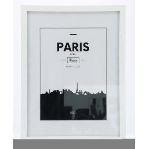 Plastic frame Paris 30x40 cm white