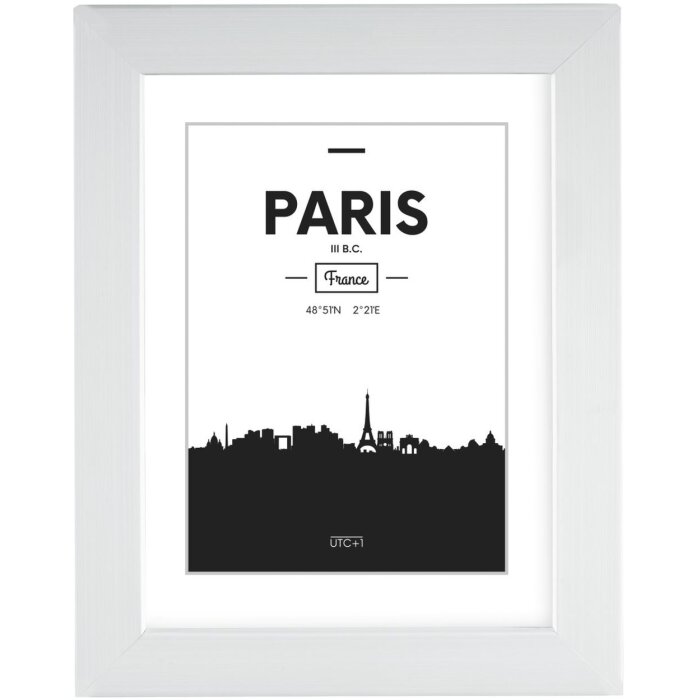 Plastic frame Paris 40x50 cm white