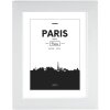 Plastic frame Paris 40x50 cm white