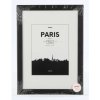 Plastic frame Paris 21x30 cm black