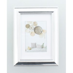 Lobby plastic frame 10x15 cm silver