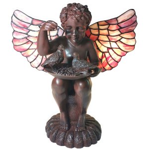 Table lamp Tiffany angel 33x21x33 cm E14-max 2x25W...