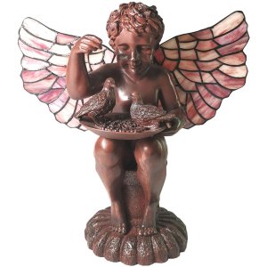 Table lamp Tiffany angel 33x21x33 cm E14-max 2x25W...