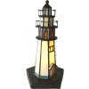 Table lamp Tiffany lighthouse Ø 12x28 cm E14-max 1x25W LumiLamp 5LL-6053