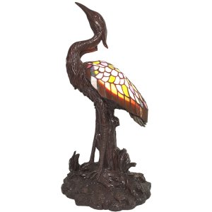 Table lamp Tiffany bird 21x21x53 cm E14-max 1x25W...