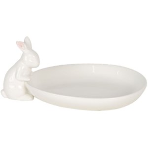 Bowl with rabbit 20x13x8 cm Clayre & Eef 6CE1118