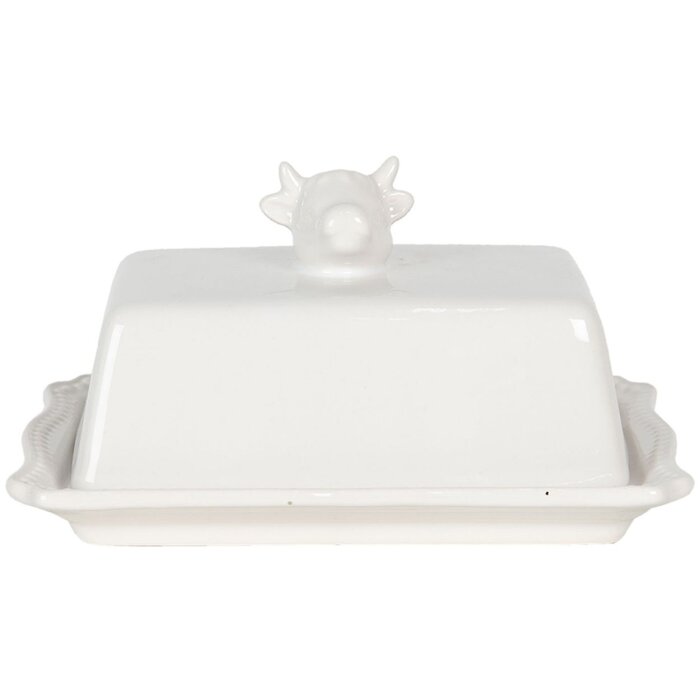 Butterdish cow 18x14x8 cm Clayre & Eef 6CE1136