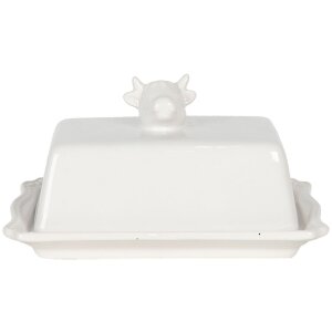 Butterdish cow 18x14x8 cm Clayre & Eef 6CE1136