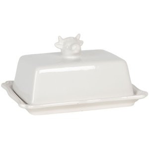 Butterdish cow 18x14x8 cm Clayre & Eef 6CE1136