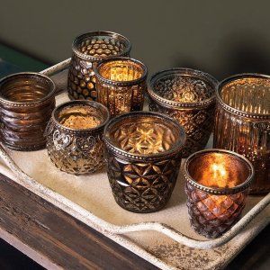 Tealight holder Ø 9x9 cm Clayre & Eef 6GL2636