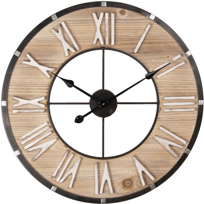 Clock Ø 60x4 cm - 1xAA Clayre & Eef 6KL0623