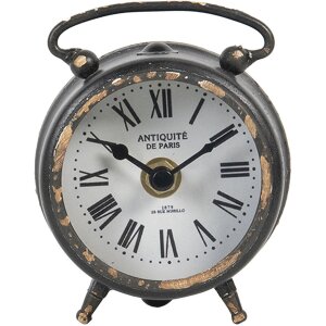 Table clock 9x4x10 cm - 1xAA Clayre & Eef 6KL0630