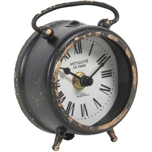 Table clock 9x4x10 cm - 1xAA Clayre & Eef 6KL0630