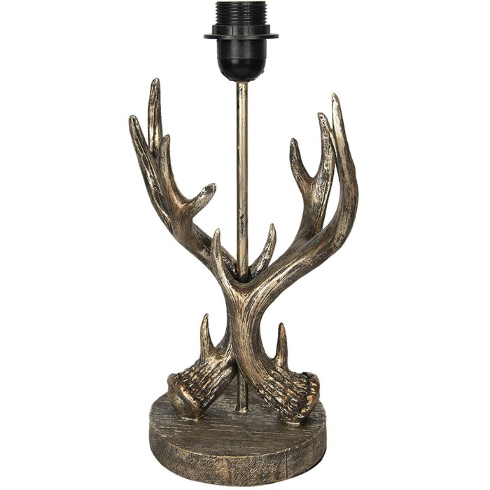 Lamp base antlers 23x15x36 cm E27-max 1x60W Clayre & Eef 6LMP650