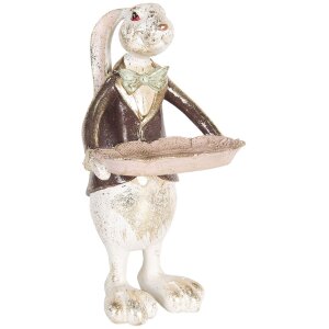 Decoration rabbit 15x12x30 cm Clayre & Eef 6PR2519