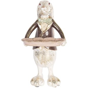 Decoration rabbit 15x12x30 cm Clayre & Eef 6PR2519