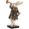 Decoration rabbit with trumpet 8x4x12 cm Clayre & Eef 6PR2524