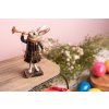 Decoration rabbit with trumpet 8x4x12 cm Clayre & Eef 6PR2524