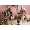 Decoration rabbit with trumpet 8x4x12 cm Clayre & Eef 6PR2524