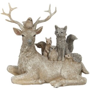 Decoration animals 18x8x16 cm Clayre & Eef 6PR2745