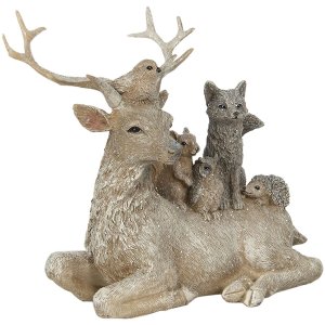 Decoration animals 18x8x16 cm Clayre & Eef 6PR2745