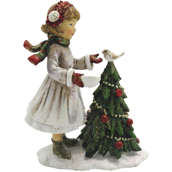 Decoration child with christmas tree 9x5x12 cm Clayre & Eef 6PR2786