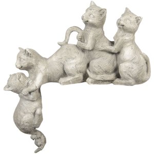 Decoration kittens 47x13x51 cm Clayre & Eef 6PR2901