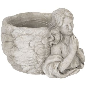 Flowerpot angel 19x17x14 cm Clayre & Eef 6TE0282M