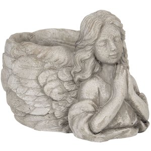 Flowerpot angel 16x13x12 cm Clayre & Eef 6TE0282S