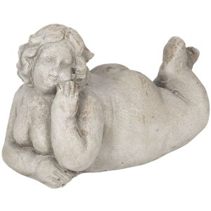 Decoration female lying 17x9x12 cm Clayre & Eef 6TE0284