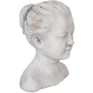 Statue head woman 17x16x20 cm Clayre & Eef 6TE0288