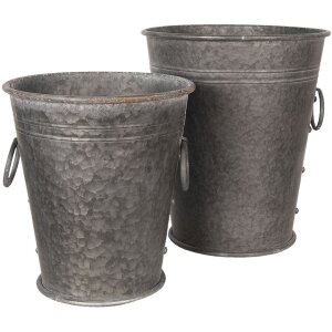 Decoration bucket (2 pcs) Ø 37x42 - 32x35 cm...