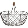 Iron basket 24x16x11-23 cm Clayre & Eef 6Y3756