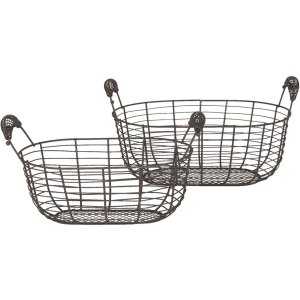 Basket (2 pcs) 35x19x16 - 30x15x14 cm Clayre & Eef...