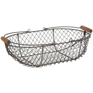 Basket (3 pcs) 38x22x10 - 32x18x9 - 29x15x8 cm Clayre...