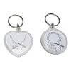 Walther heart-shaped and round key fob for one photo 3,5x3,5 cm