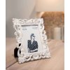 Accent portrait frame Fiore 10x15 cm white-gold