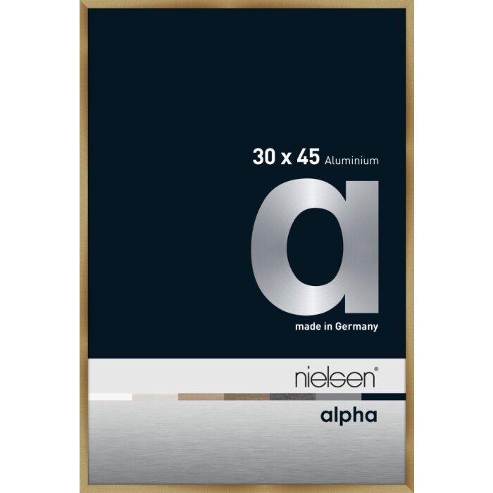 Nielsen aluminium picture frame Alpha TCSC 30x45 cm brushed amber