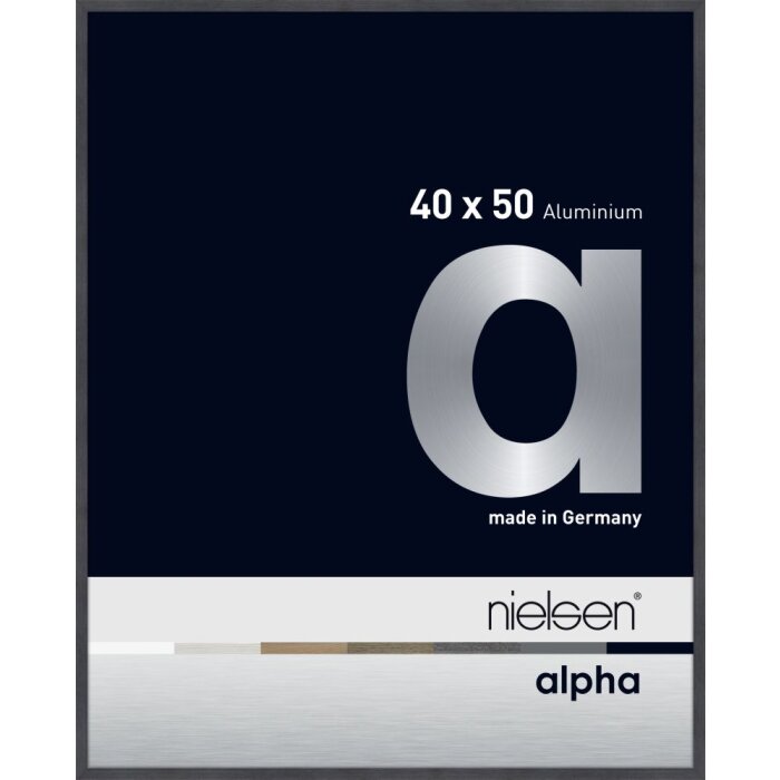 Nielsen aluminium picture frame Alpha TCSC 40x50 cm gray