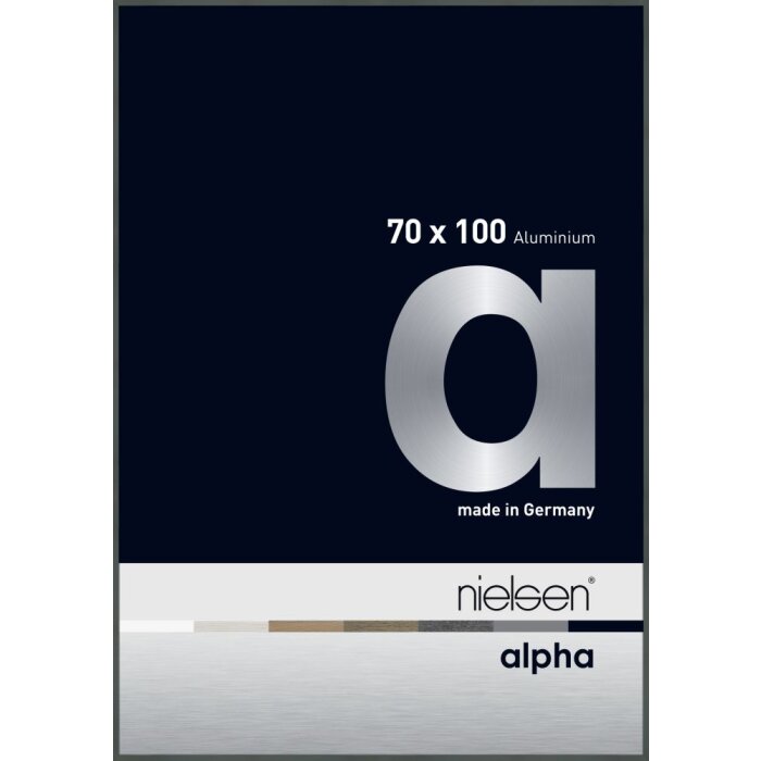 Nielsen aluminium picture frame Alpha TCSC 70x100 cm platinum