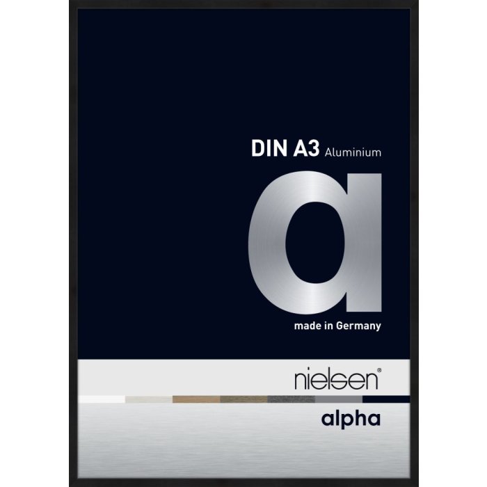 Nielsen aluminium picture frame Alpha TCSC 30x42 cm anodised black matt